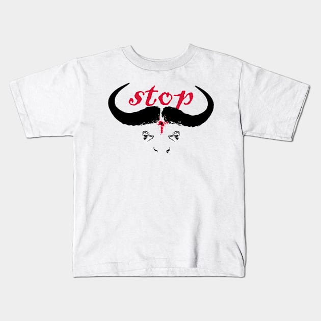 Stop Hunting Kids T-Shirt by Ludwig Wagner